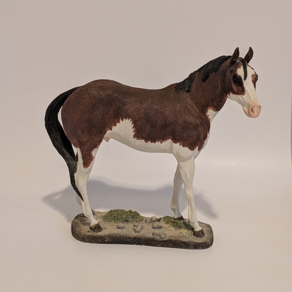 COUNTRY ARTISTS HORSES Overo Paint The American West #03922